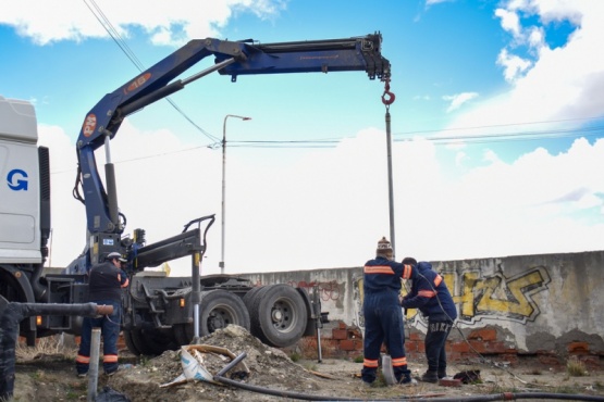 Nueva bomba de agua para abastecer la Laguna Ortiz