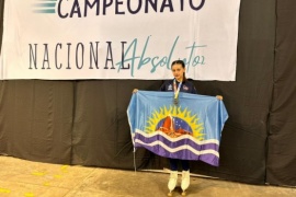 Gran actuación de la patinadora Abril Ortega en Mar del Plata