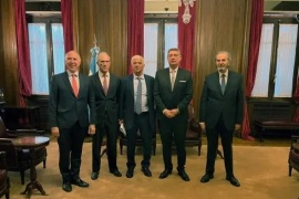 Cúneo Libarona se reunió con los miembros de la Corte Suprema