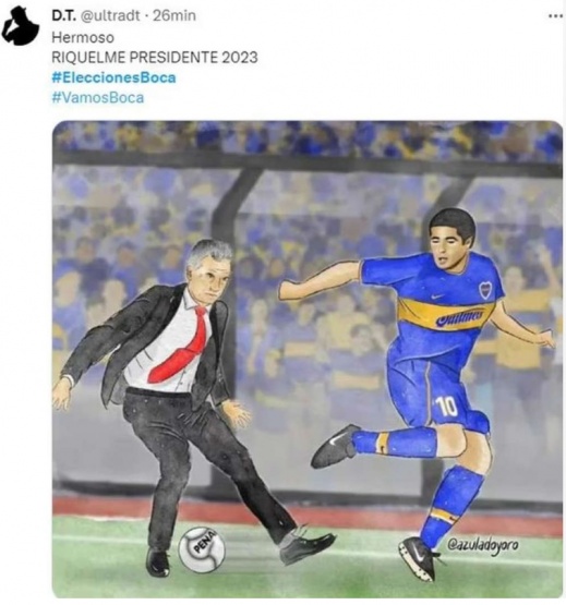 Los memes del aplastante triunfo de Riquelme contra Macri