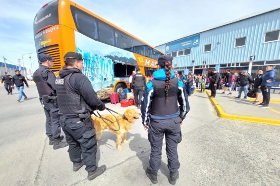 Operativos de prevención en la terminal de ómnibus 