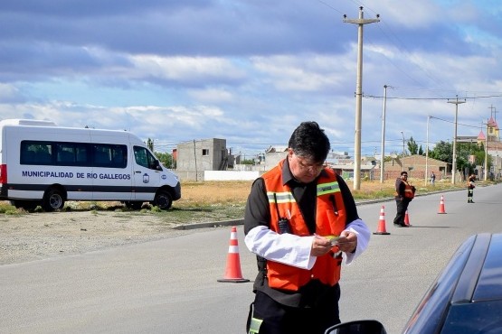 Tránsito municipal realizó un operativo en el barrio San Benito