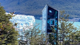 Pusieron en funcionamiento el ascensor en las pasarelas del Glaciar Perito Moreno