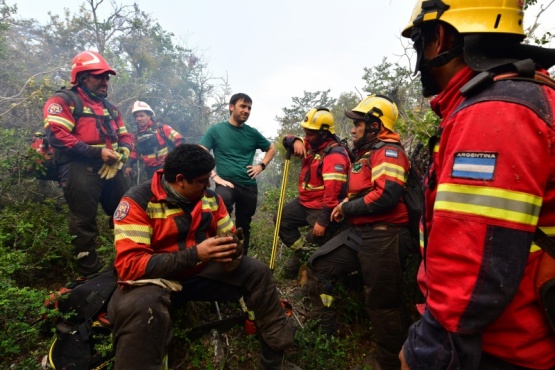 Los Alerces: Torres gestionó ante Nación $ 1.500 millones para combatir el incendio