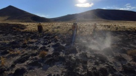 Continúa el combate del incendio en el Parque Nacional Nahuel Huapi