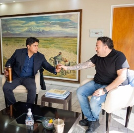 Claudio Vidal se reunió con el intendente Antonio Carambia