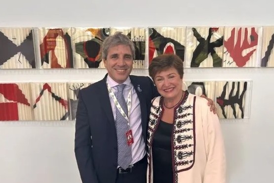 Luis Caputo se reunió con Kristalina Georgieva