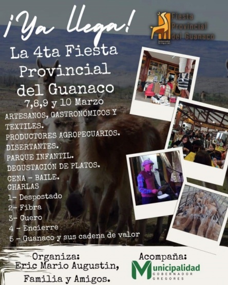Se viene la Cuarta Fiesta Provincial del Guanaco