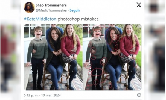 Kate Middleton tuvo que pedir perdón por difundir una foto manipulada