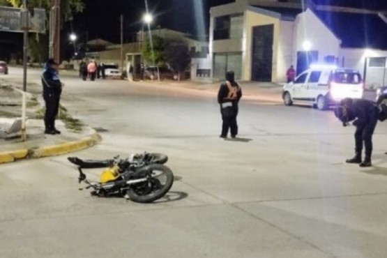 Motociclista hospitalizado tras colisión 
