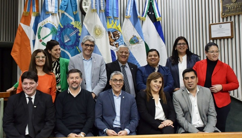 Los diputados santacruceños que participaron del Parlamento Patagónico. Foto: Cámara de Diputados de Santa Cruz. 