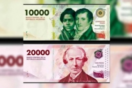 Ya circula el nuevo billete de $ 10.000: cómo detectar uno falso