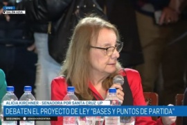 La senadora Alicia Kirchner en el debate de la Ley Bases: "Hoy la gente tiene hambre"