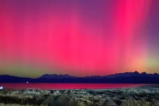 Se generaron auroras australes en Ushuaia producto de la intensa tormenta solar