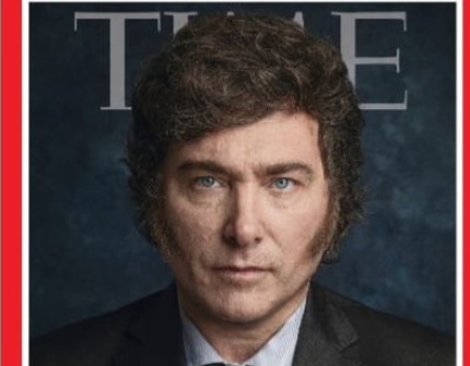 “El Radical”: Milei en la portada de la revista Time
