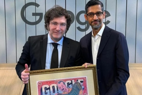 El Presidente se reunió con el CEO de Google: hablaron de innovación e inversiones