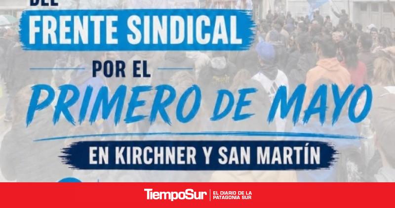 El Frente Sindical organiza una jornada de lucha y olla popular en el centro de Río Gallegos