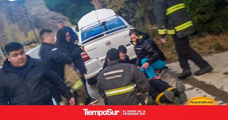 Un hombre fue asistido tras chocar