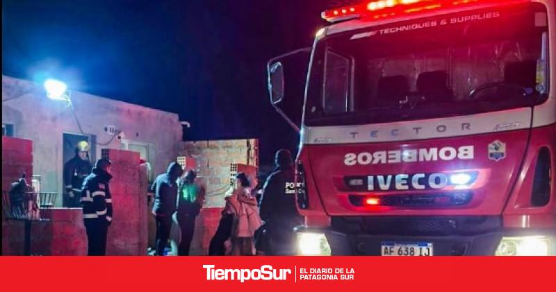 Bomberos actuaron por un principio de incendio en Caleta Olivia