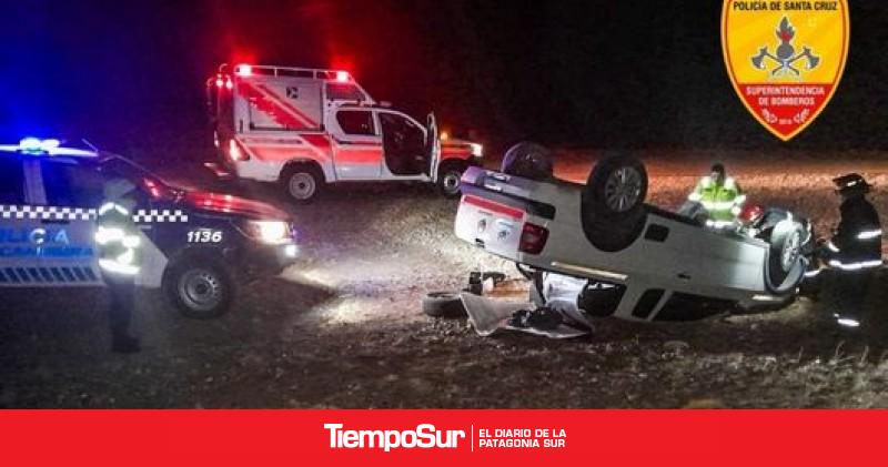 Vuelco en la Ruta 40 movilizó a bomberos y fuerzas de seguridad