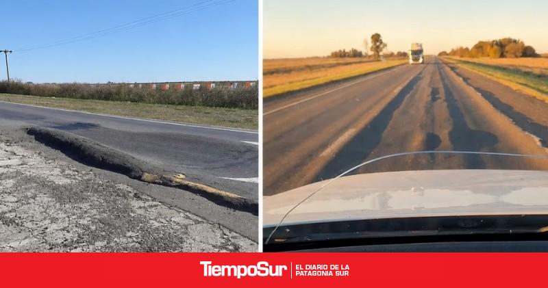 Ruta 3: los tramos más deteriorados de la única carretera argentina que llega al Fin del Mundo