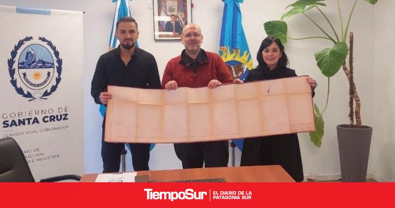 Provincia recibió un plano histórico ferroviario vinculado a Yacimientos Carboníferos Fiscales
