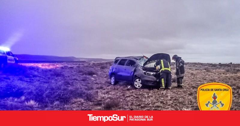 Perdió el control del rodado y terminó despistando