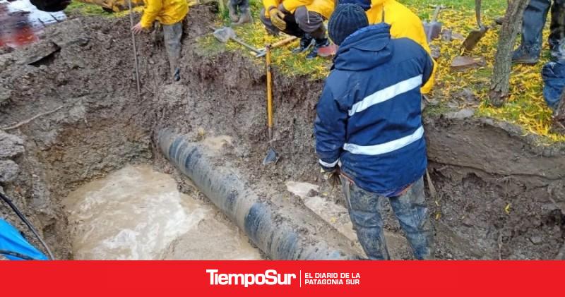 Finalizaron los trabajos de reparació tras la rotura de un caño
