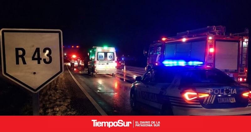 Grave accidente en la Ruta 43 movilizó a bomberos y ambulancias