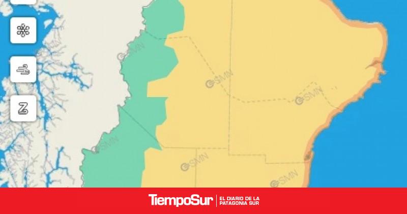 Fuertes vientos y nevadas en Santa Cruz
