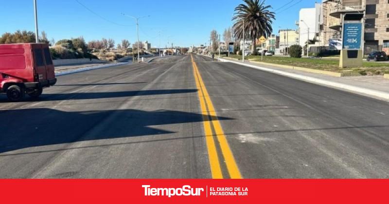 Provincia realiza trabajos de mejoramiento en la rambla del Boulevard Brown