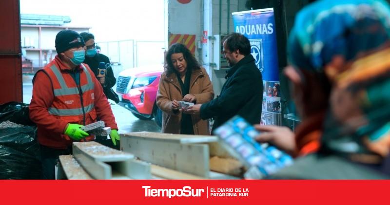 Aduana destruye masivo cargamento ilegal en Magallanes
