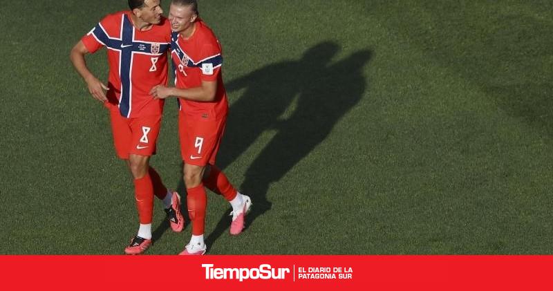 Haaland marcó por duplicado y Noruega redondeó un debut soñado ante Irak