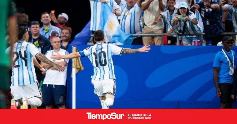 Con una actuación estelar de Messi, la Selección goleó 3-0 a Argelia en su debut
