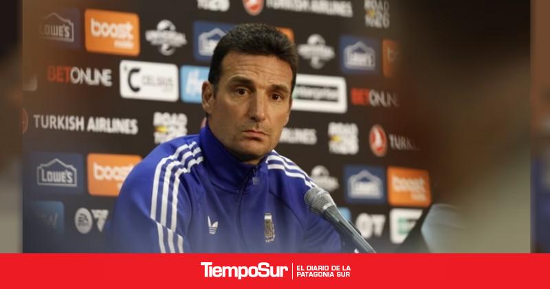 Lionel Scaloni, en la previa del encuentro ante Austria