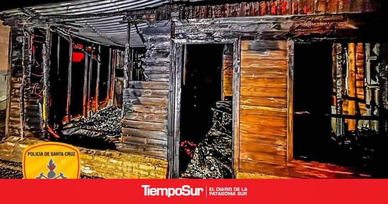 Bomberos sofocaron un incendio en una casa de Puerto San Julián