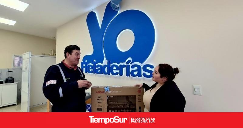 Yo Heladerías entregó otro Smart TV de su Sorteo Mundial
