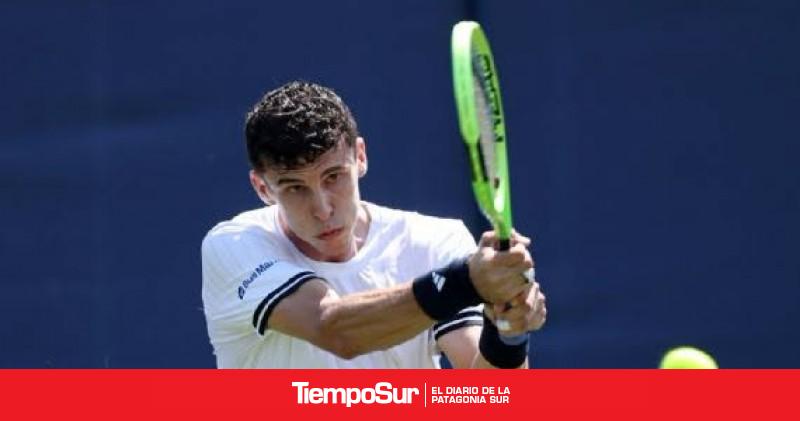 Victoria de Juanma Cerúndolo en su debut en el césped de Eastbourne