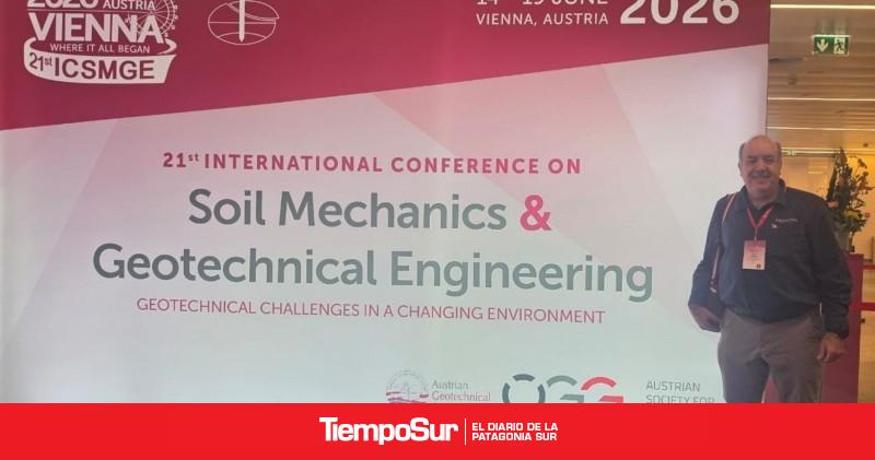 Ingenieros exponen histórico estudio sobre suelos patagónicos en cumbre mundial de Austria