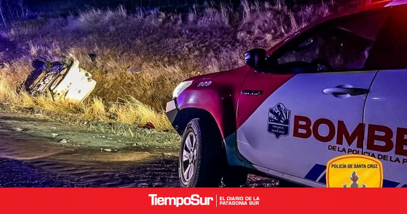 Dos heridos tras volcar en la Ruta N°40
