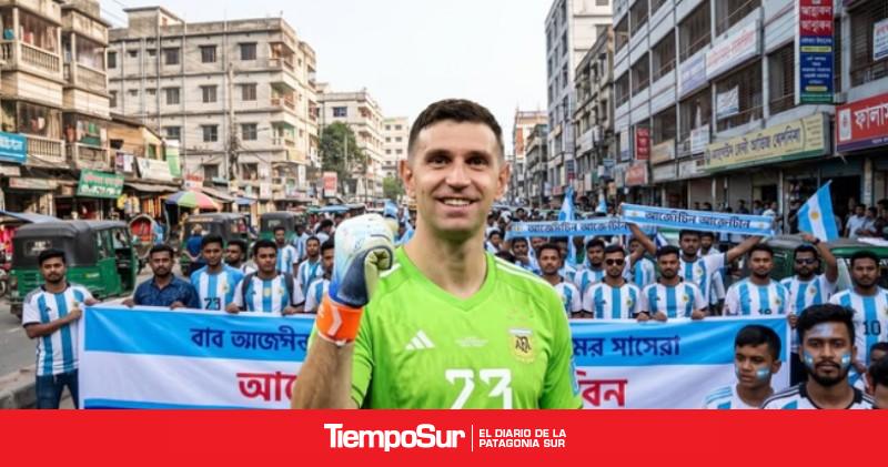 El gesto de Dibu Martínez con un periodista de Bangladesh