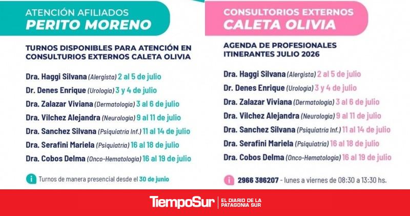 La Caja de Servicios Sociales presentó el cronograma de especialistas itinerantes