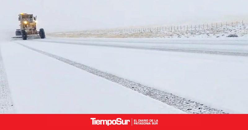 Alerta por nevadas en Santa Cruz recomiendan precaución en las rutas