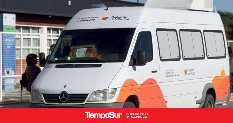 El Registro Civil Móvil estará en Gaiman, Dique Florentino Ameghino y Comodoro Rivadavia