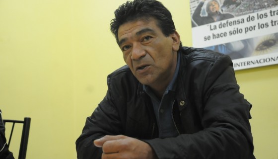  Juan Almada, titular del gremio de Camioneros de Santa Cruz. (L. F)