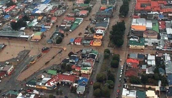 Así quedó Punta Arenas.