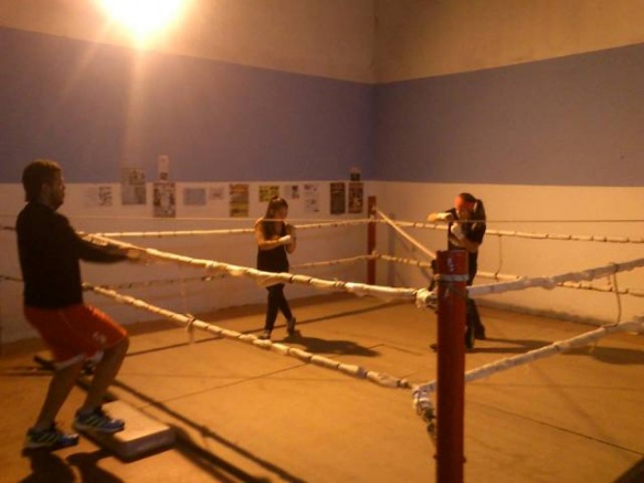 Boxeo en Gobernador Gregores. Foto: Facebook