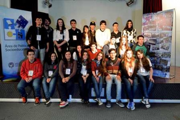  Los jóvenes que representarán a la provincia en Buenos Aires.