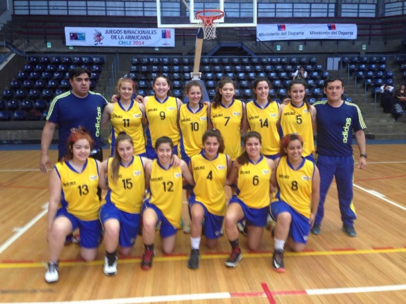 Las chicas del básquet defienden la medalla de oro en Chile.