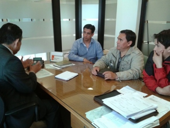 La reunión de integrantes del SOEM con el Gerente del Banco Hipotecario.